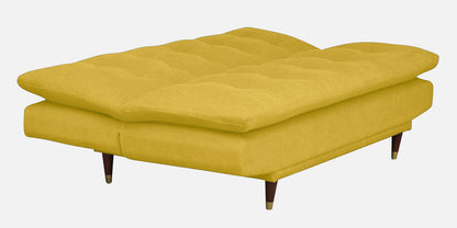 Quinn 3 Seater Sofa cum Bed- Yellow