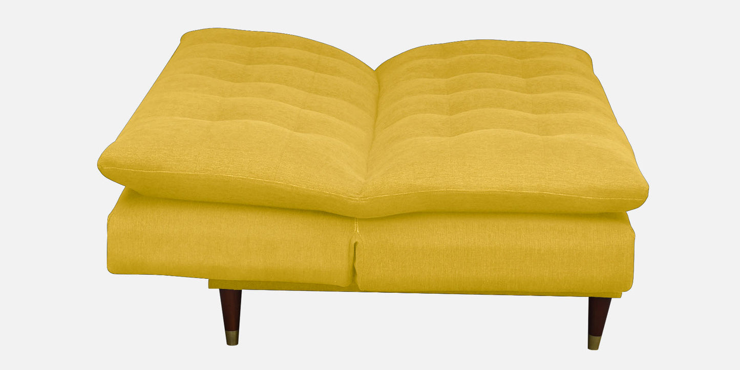 Quinn 3 Seater Sofa cum Bed- Yellow