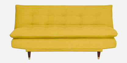 Quinn 3 Seater Sofa cum Bed- Yellow