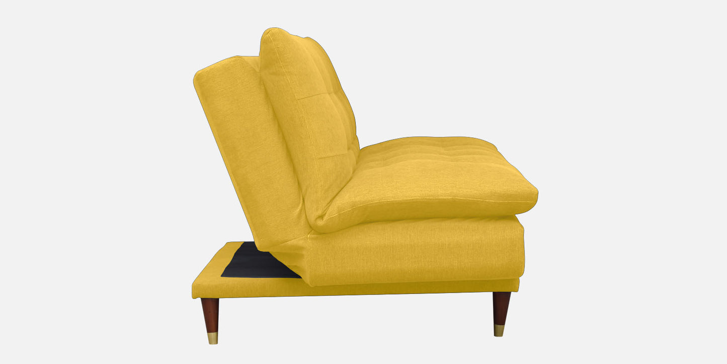 Quinn 3 Seater Sofa cum Bed- Yellow