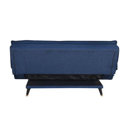 Ashbel 3 Seater Sofa Cum Bed- Blue