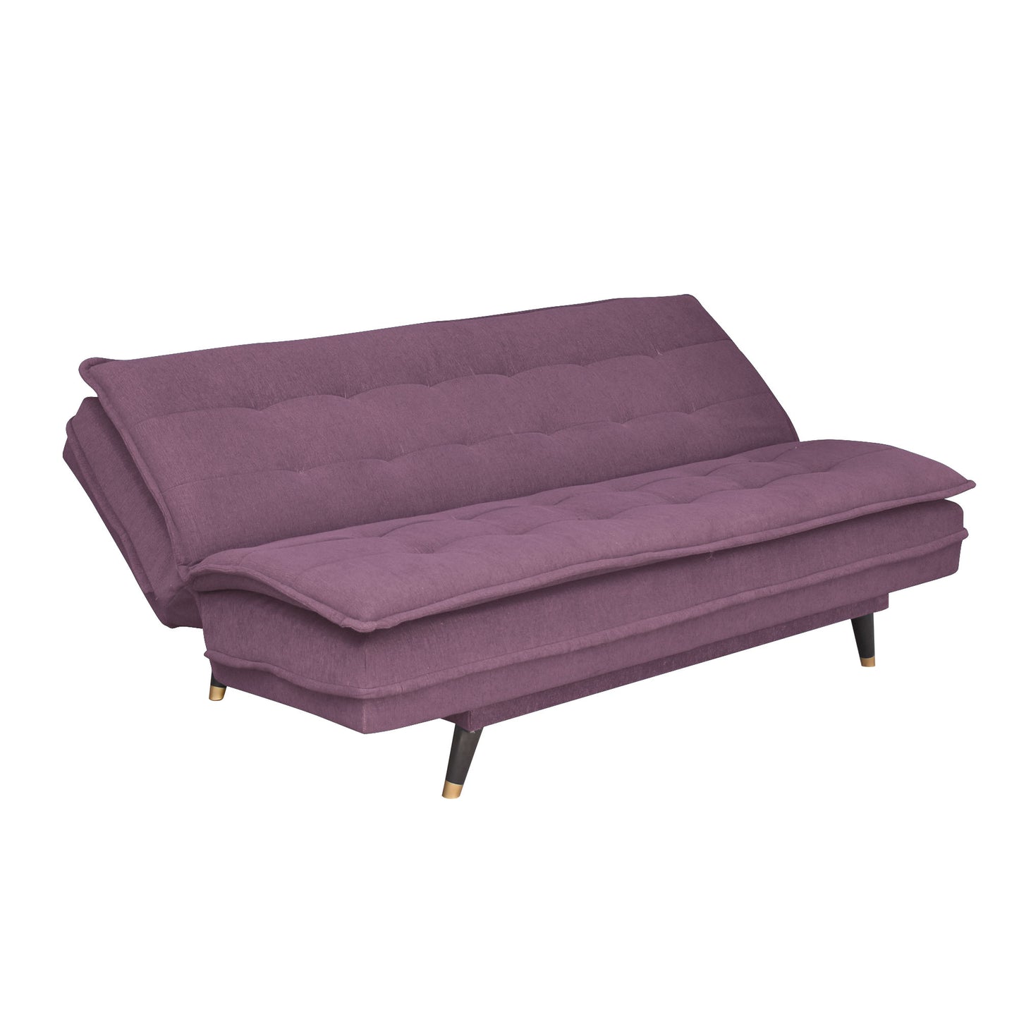 Ashbel 3 Seater Sofa Cum Bed- Dark Pink