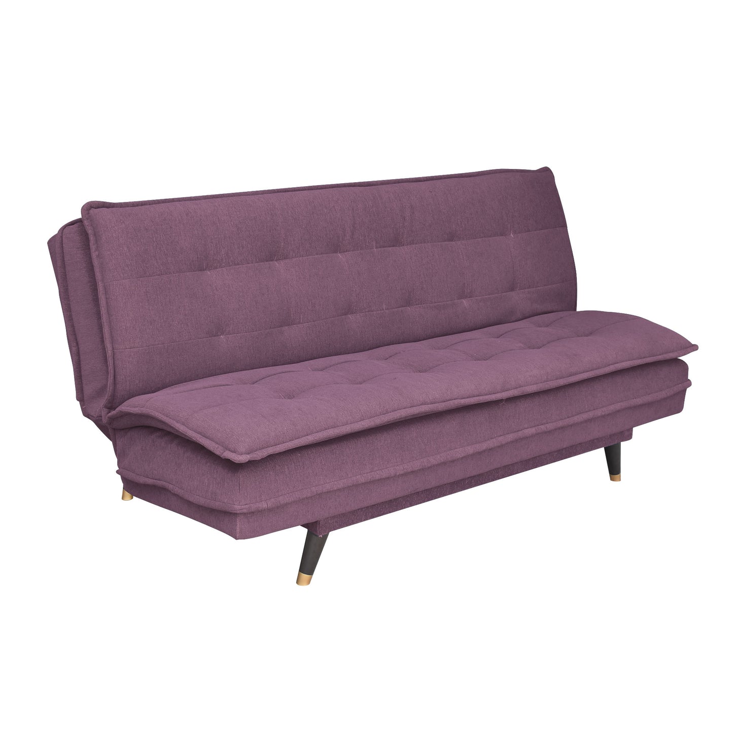 Ashbel 3 Seater Sofa Cum Bed- Dark Pink