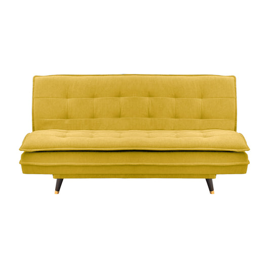 Ashbel 3 Seater Sofa Cum Bed- Yellow