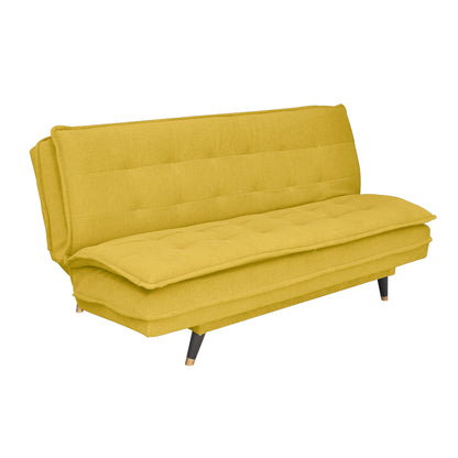 Ashbel 3 Seater Sofa Cum Bed- Yellow