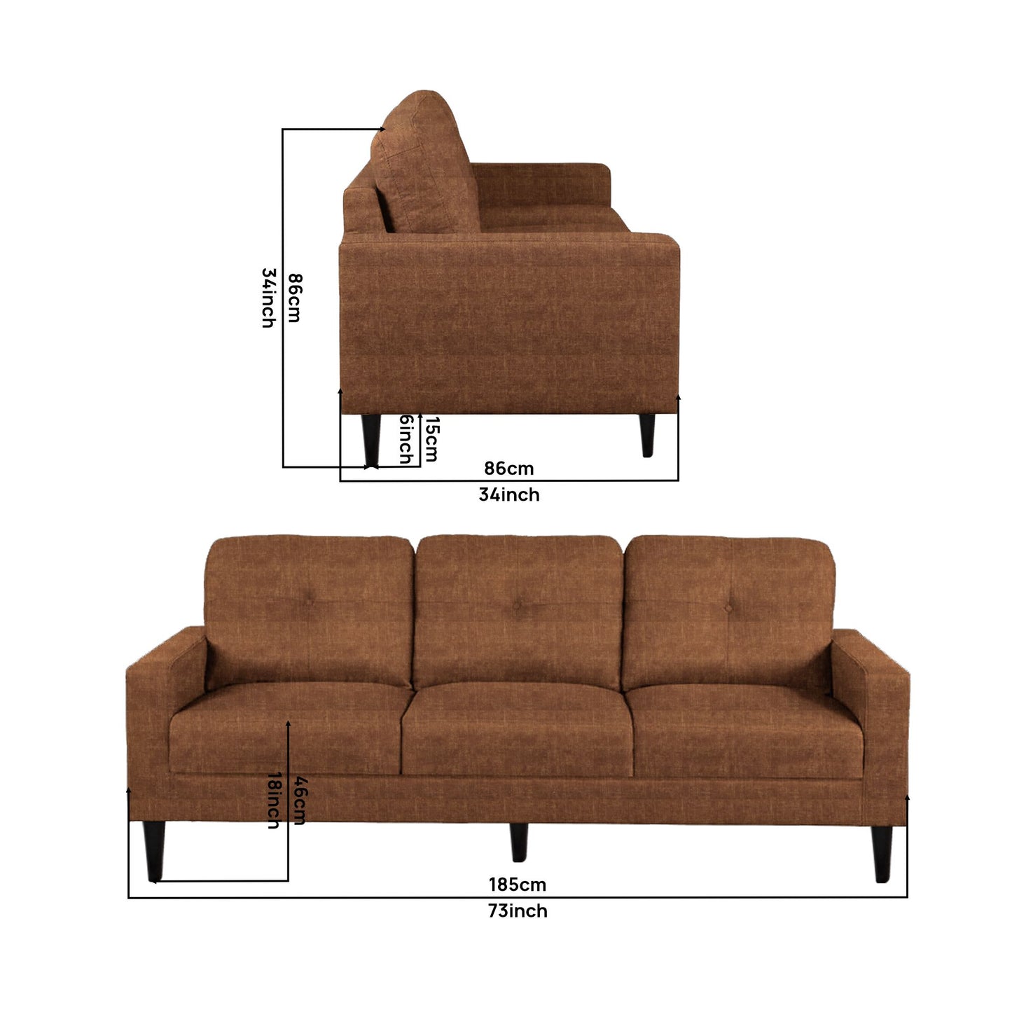 Zara Sofa - Tan