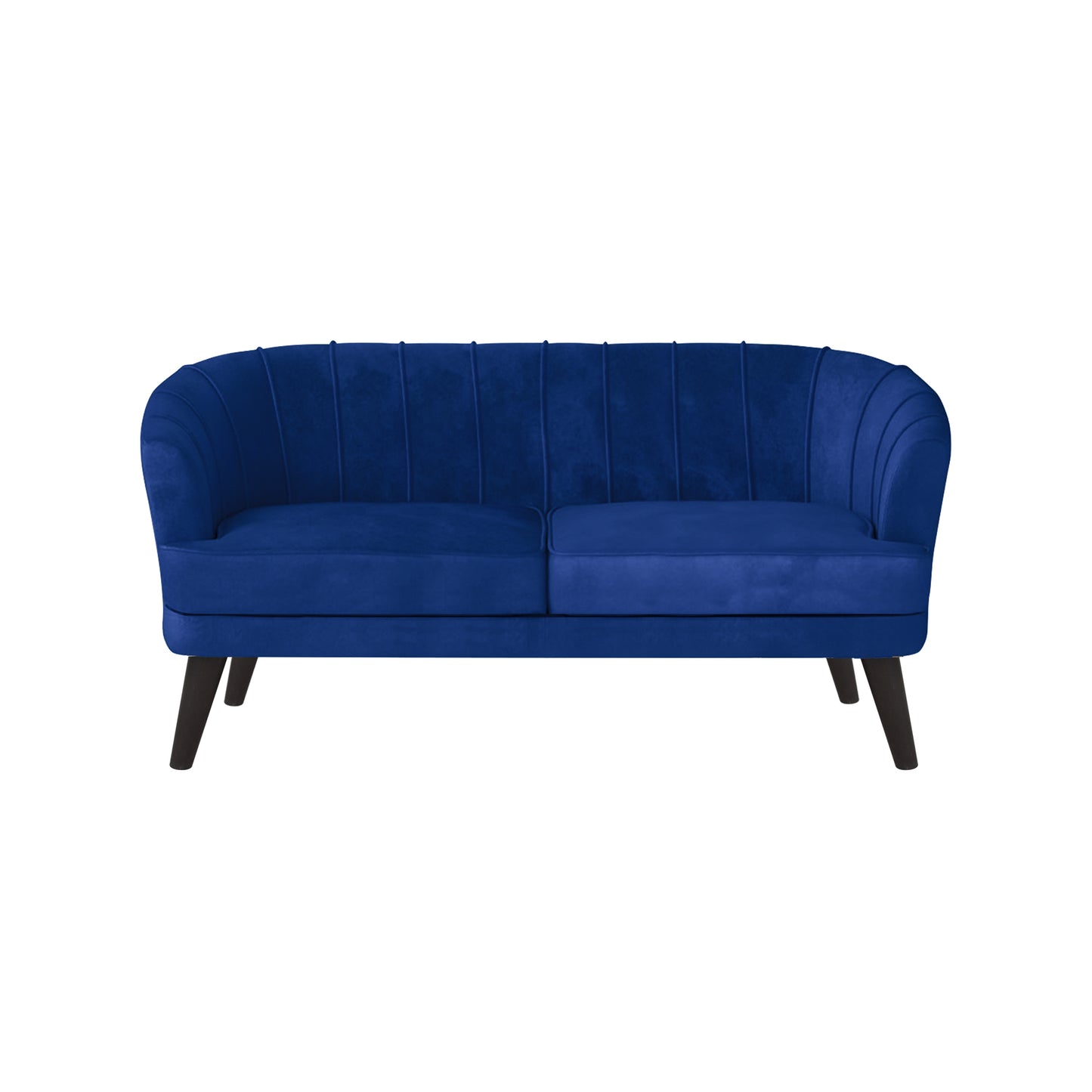 Arther Tufted Back Fabric Sofa - Blue