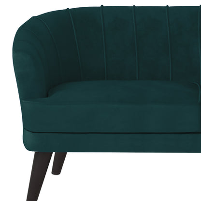 Arther Tufted Back Fabric Sofa - Green