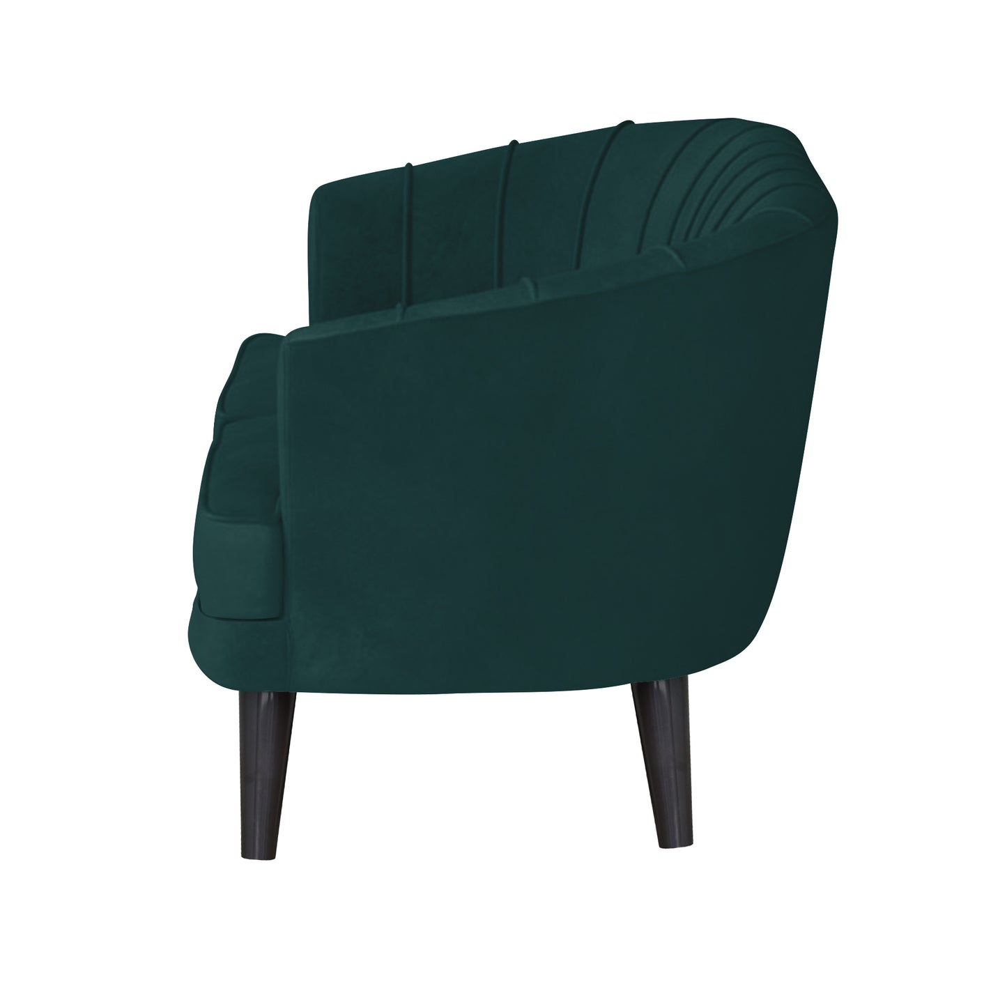 Arther Tufted Back Fabric Sofa - Green