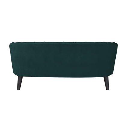 Arther Tufted Back Fabric Sofa - Green