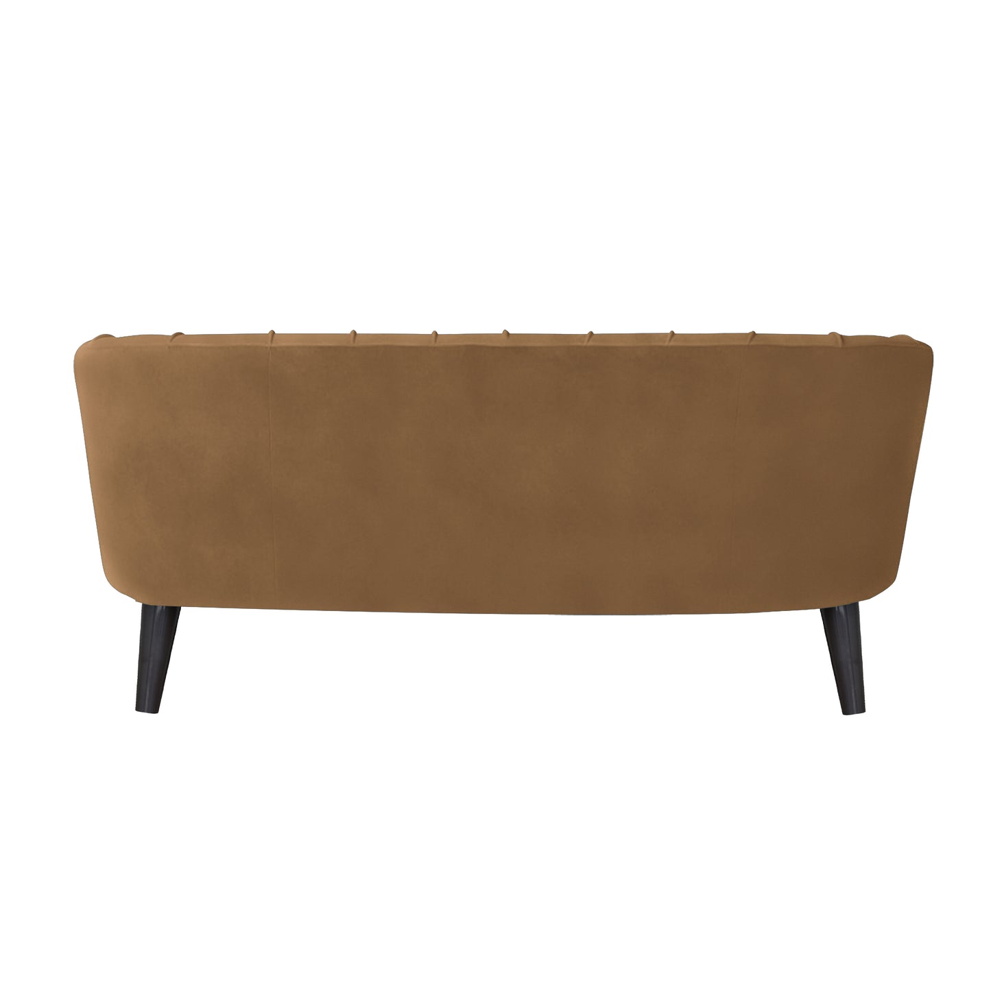 Arther Tufted Back Fabric Sofa - Mustard