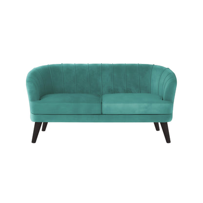 Arther Tufted Back Fabric Sofa - Sea Green