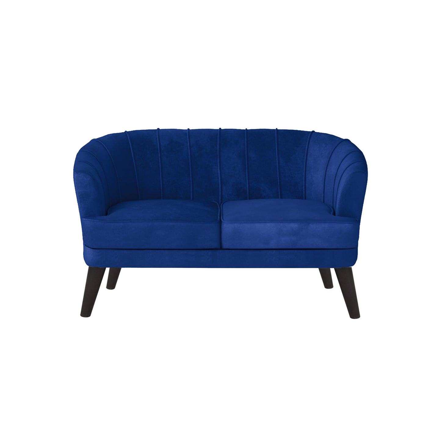 Arther Tufted Back Fabric Sofa - Blue