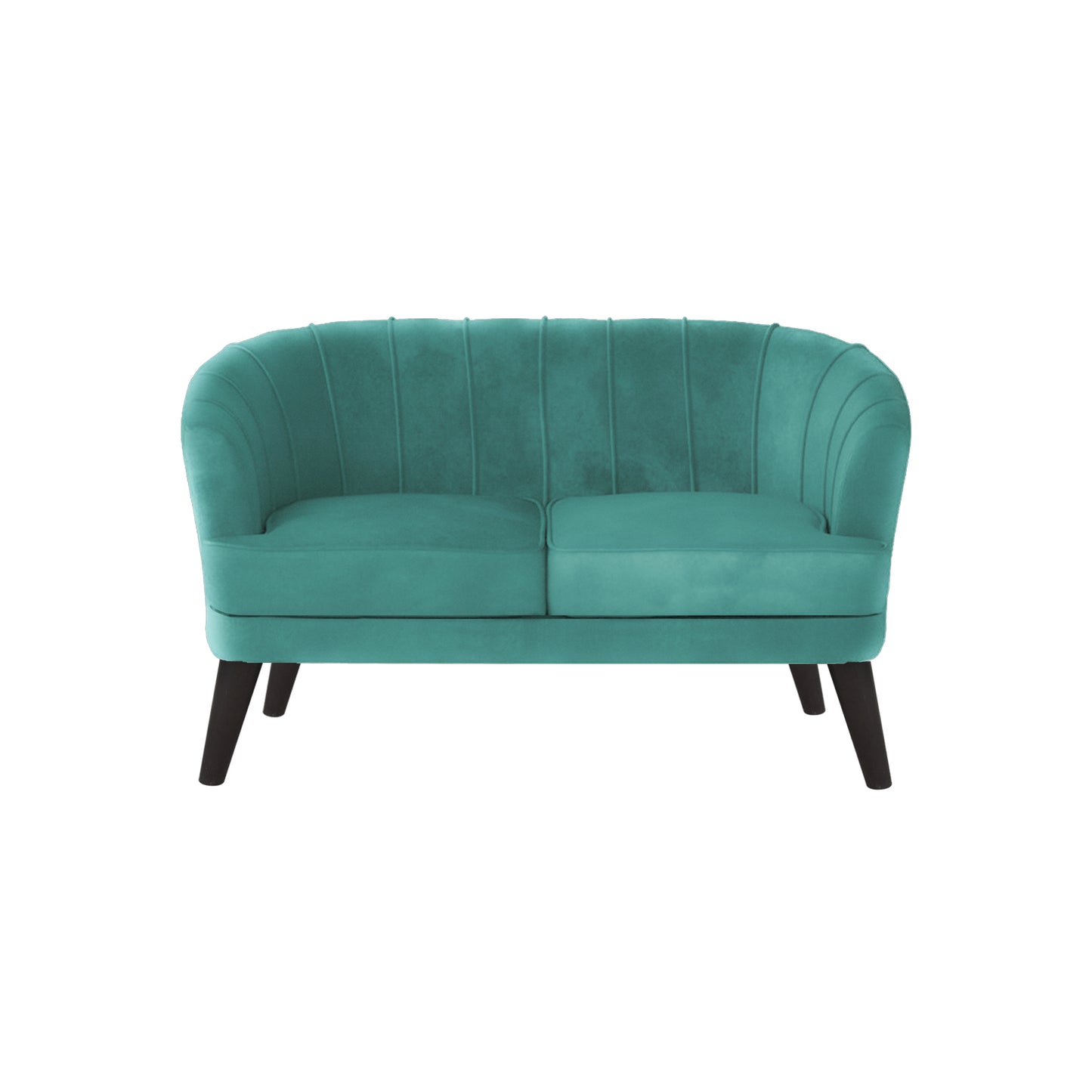 Arther Tufted Back Fabric Sofa - Sea Green