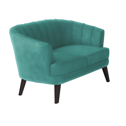 Arther Tufted Back Fabric Sofa - Sea Green