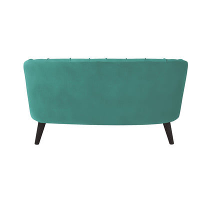 Arther Tufted Back Fabric Sofa - Sea Green