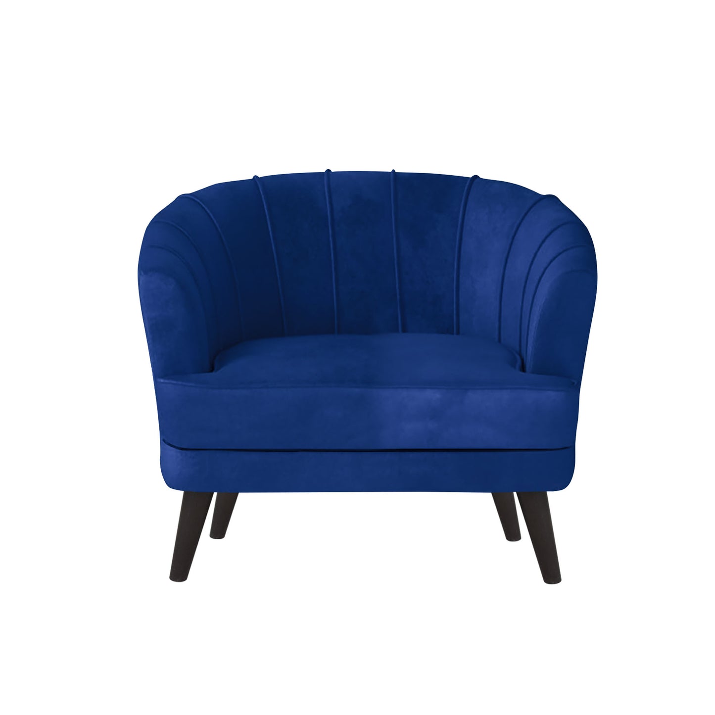 Arther Tufted Back Fabric Sofa - Blue