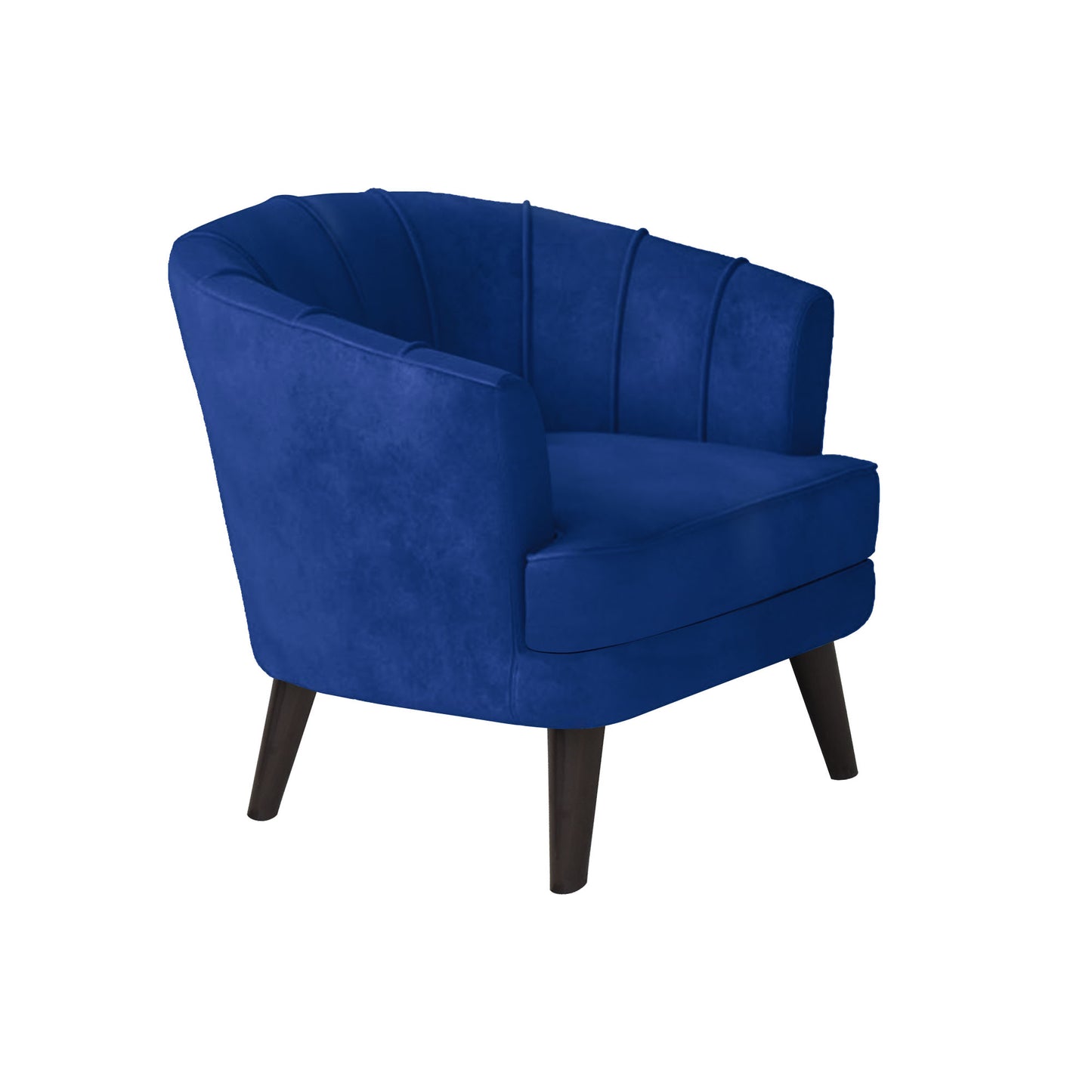 Arther Tufted Back Fabric Sofa - Blue