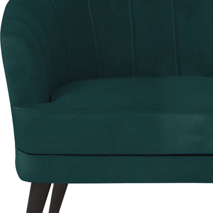 Arther Tufted Back Fabric Sofa - Green