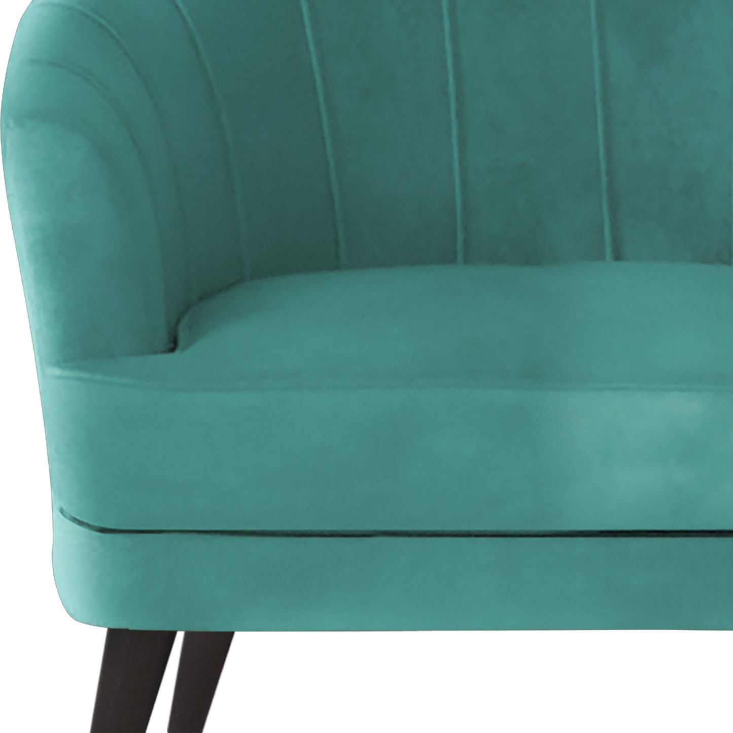 Arther Tufted Back Fabric Sofa - Sea Green