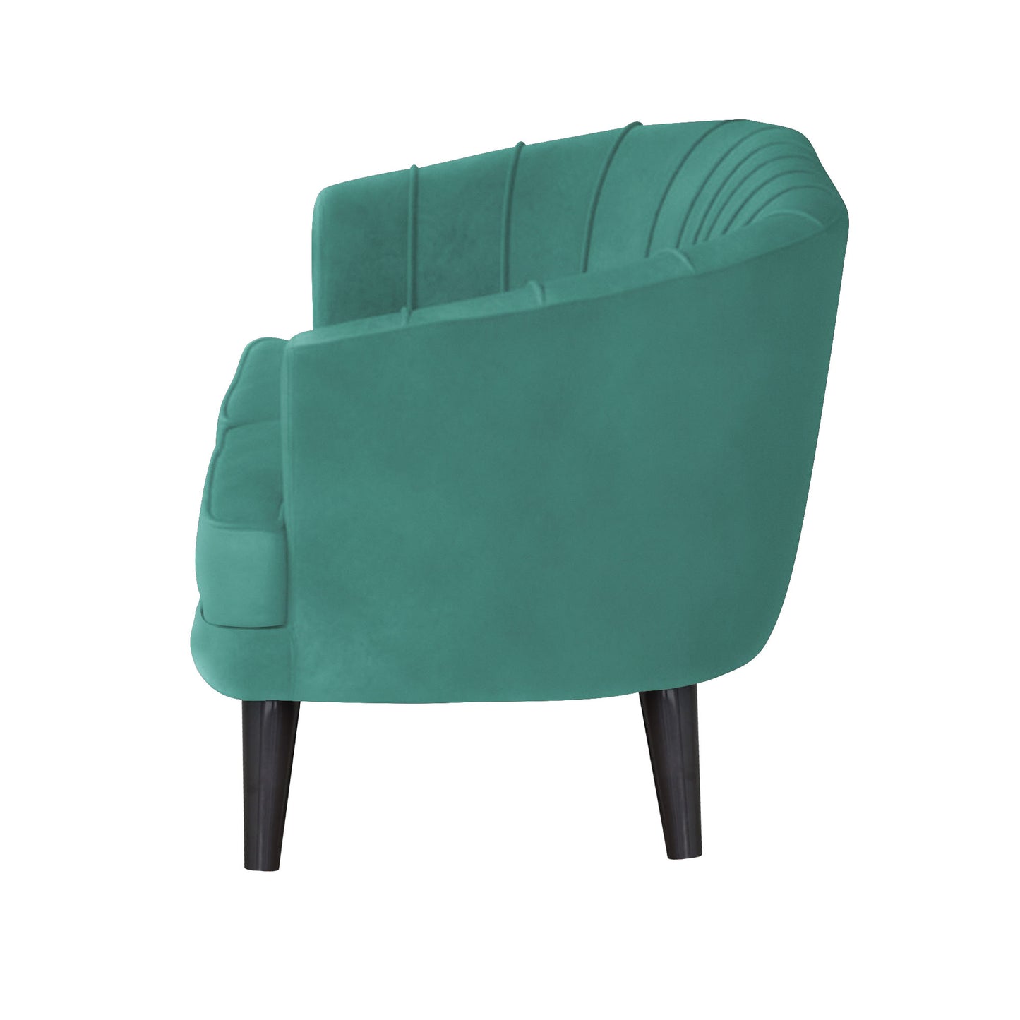 Arther Tufted Back Fabric Sofa - Sea Green