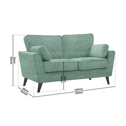 Regal Fabric Sofa - Green