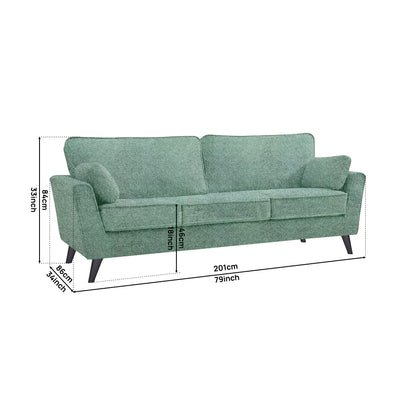 Regal Fabric Sofa - Green