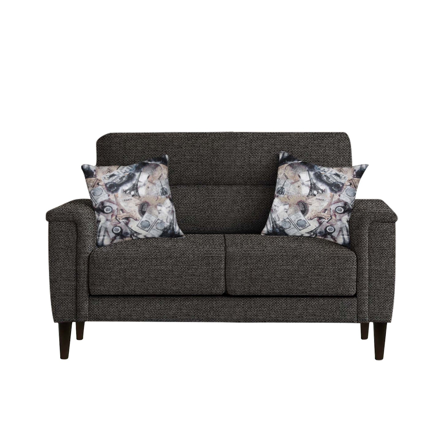 Clemmie Fabric Sofa - Grey