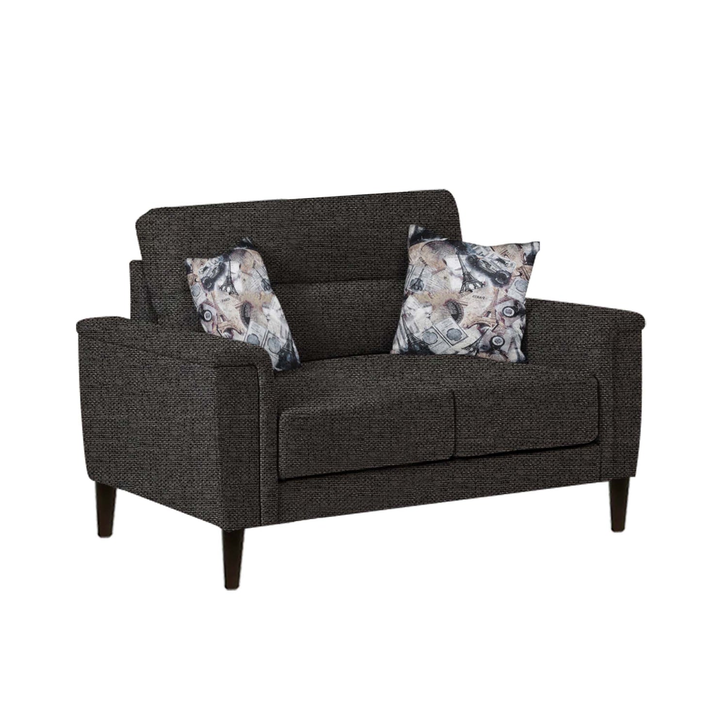 Clemmie Fabric Sofa - Grey