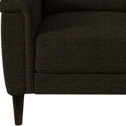 Clemmie Fabric Sofa - Dark Brown