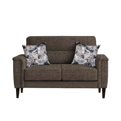 Clemmie Fabric Sofa - Brown