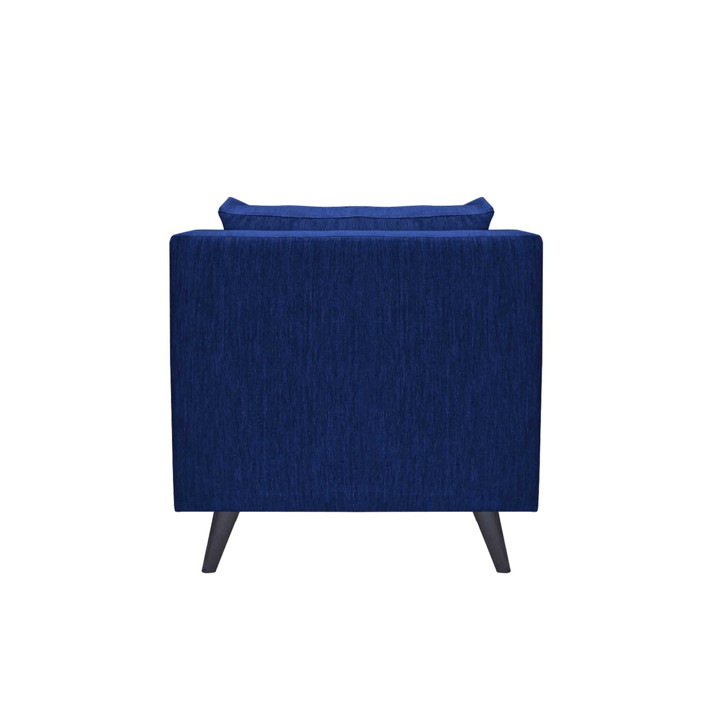 Royce Cushion Back Fabric Sofa - Navy Blue