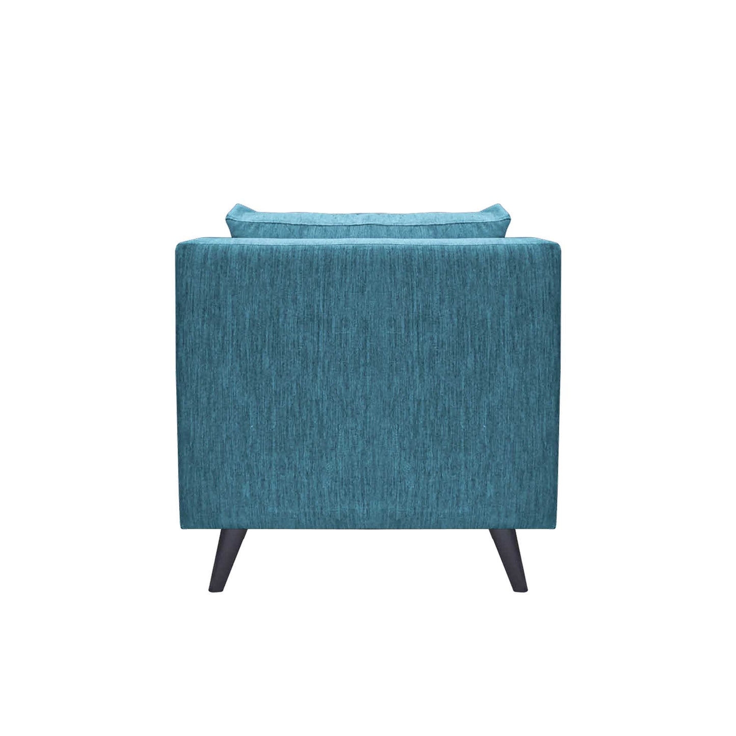 Royce Cushion Back Fabric Sofa - Teal  Blue