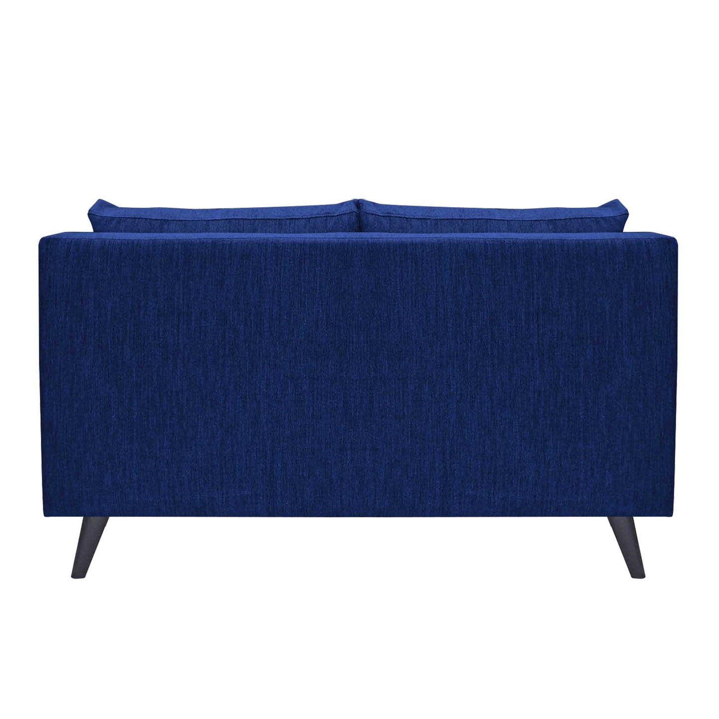 Royce Cushion Back Fabric Sofa - Navy Blue