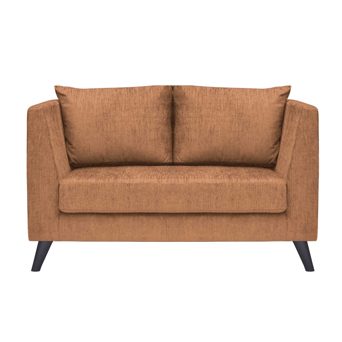 Royce Cushion Back Fabric Sofa - Fawn