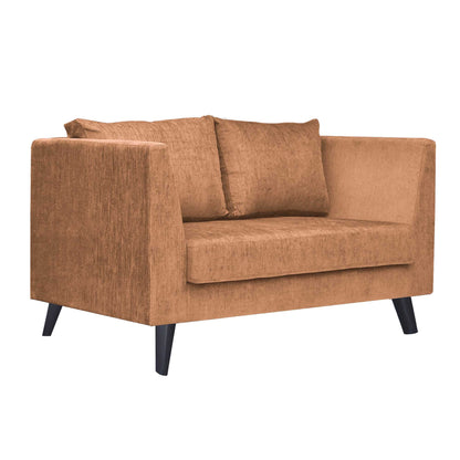 Royce Cushion Back Fabric Sofa - Fawn