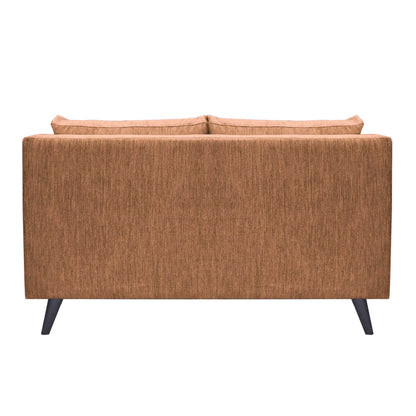 Royce Cushion Back Fabric Sofa - Fawn