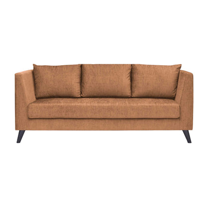 Royce Cushion Back Fabric Sofa - Fawn