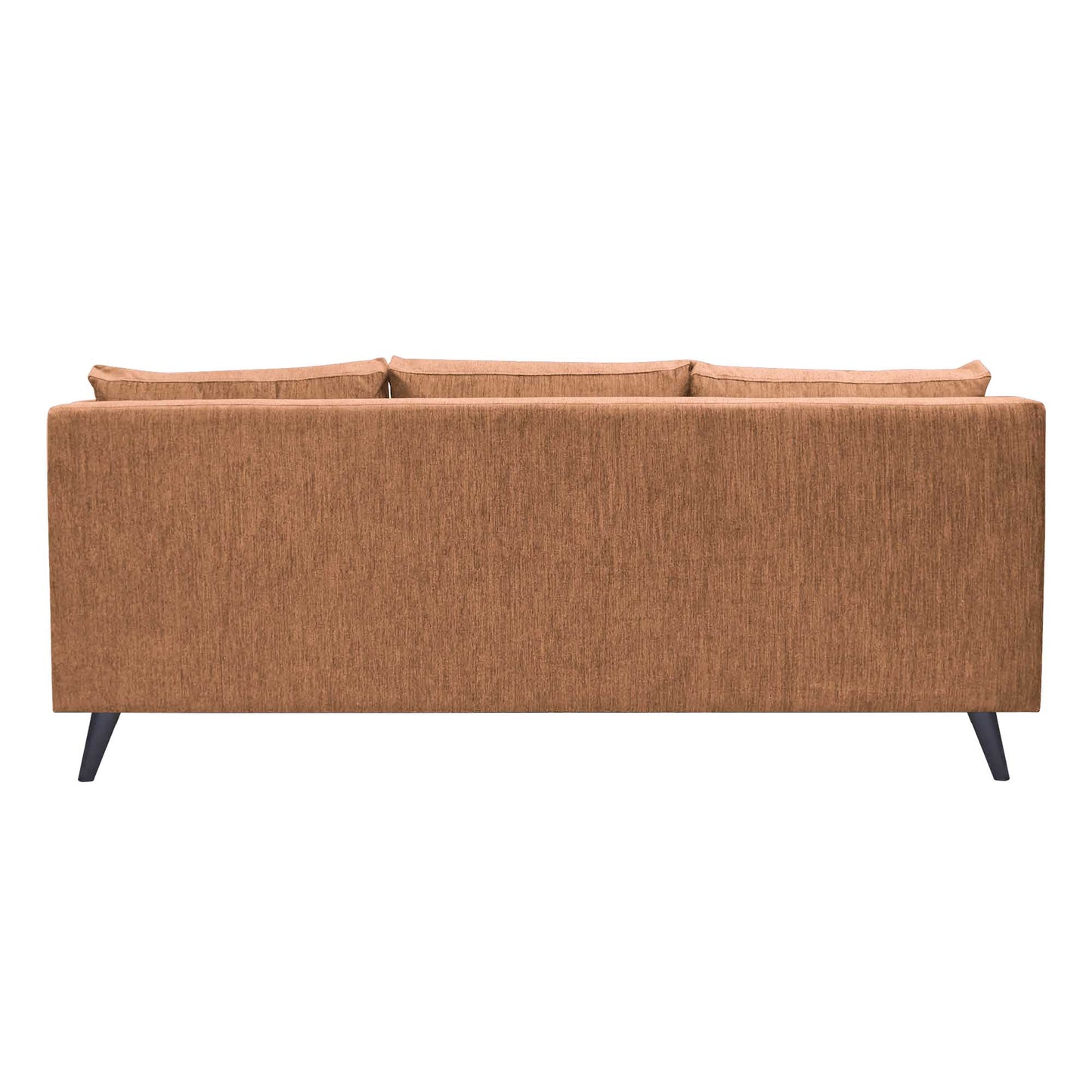 Royce Cushion Back Fabric Sofa - Fawn