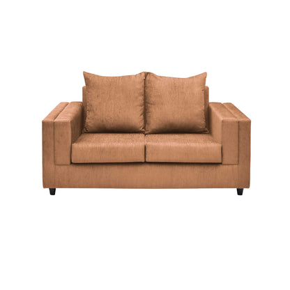 Perri Cushion Back Fabric Sofa - Fawn