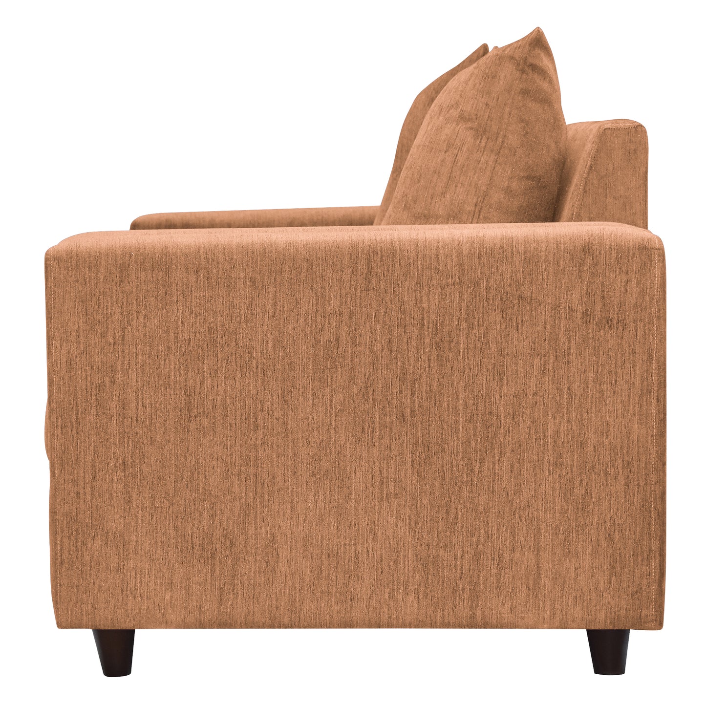 Perri Cushion Back Fabric Sofa - Fawn