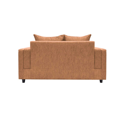 Perri Cushion Back Fabric Sofa - Fawn