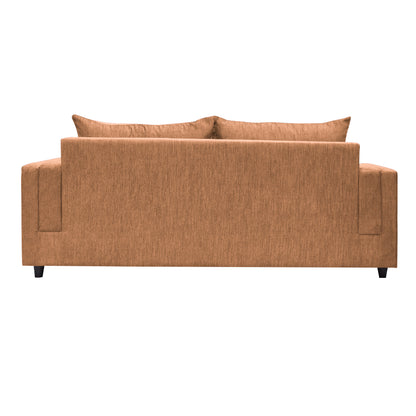 Perri Cushion Back Fabric Sofa - Fawn