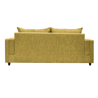 Perri Cushion Back Fabric Sofa - Mehandi