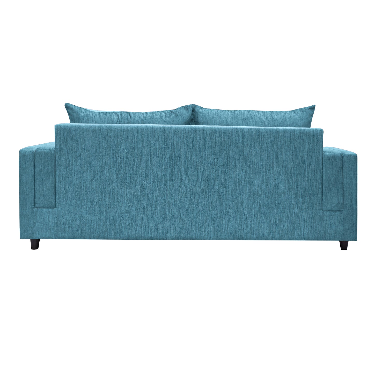 Perri Cushion Back Fabric Sofa - Teal  Blue