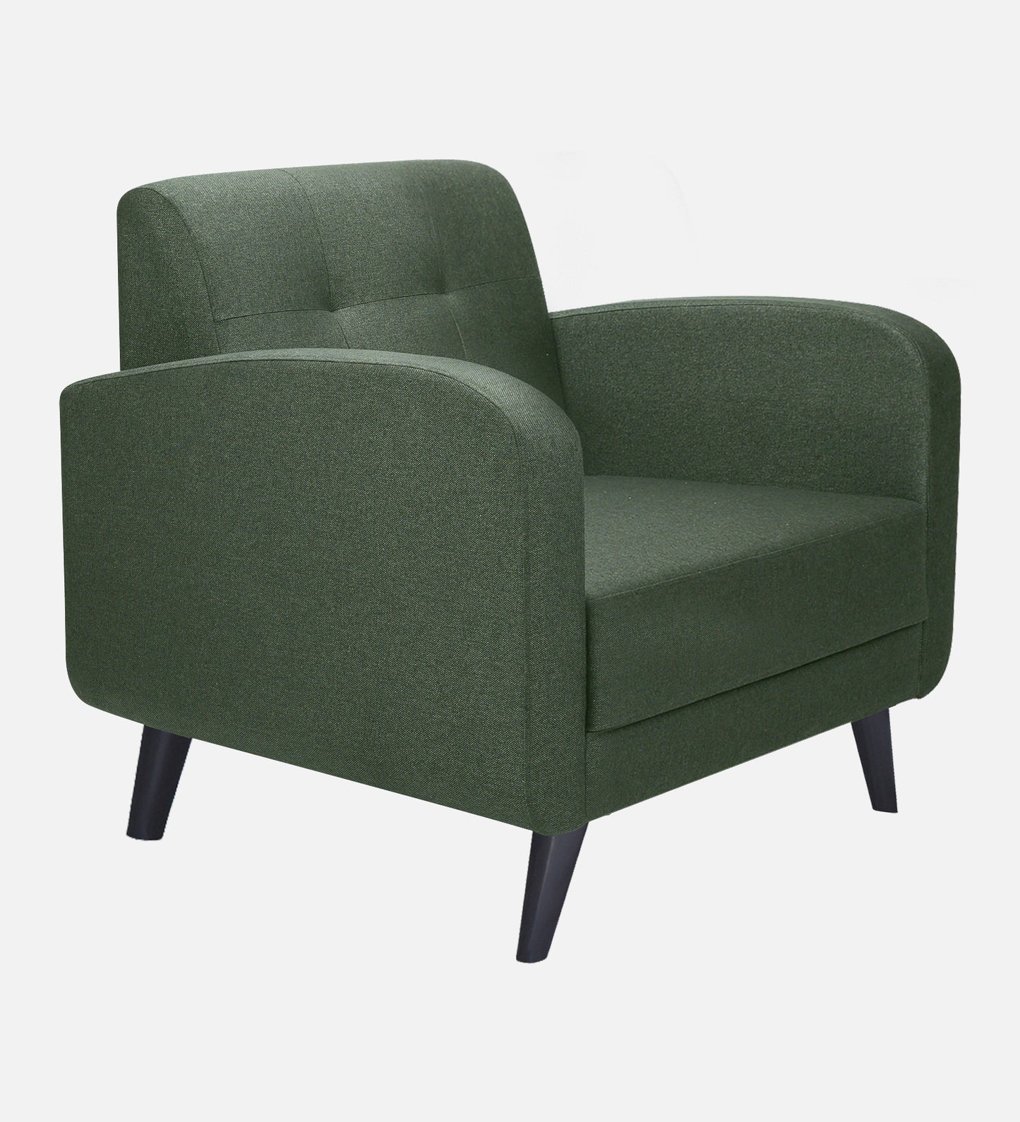 Xena Tufted Back Fabric Sofa- Green