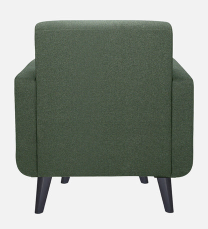 Xena Tufted Back Fabric Sofa- Green