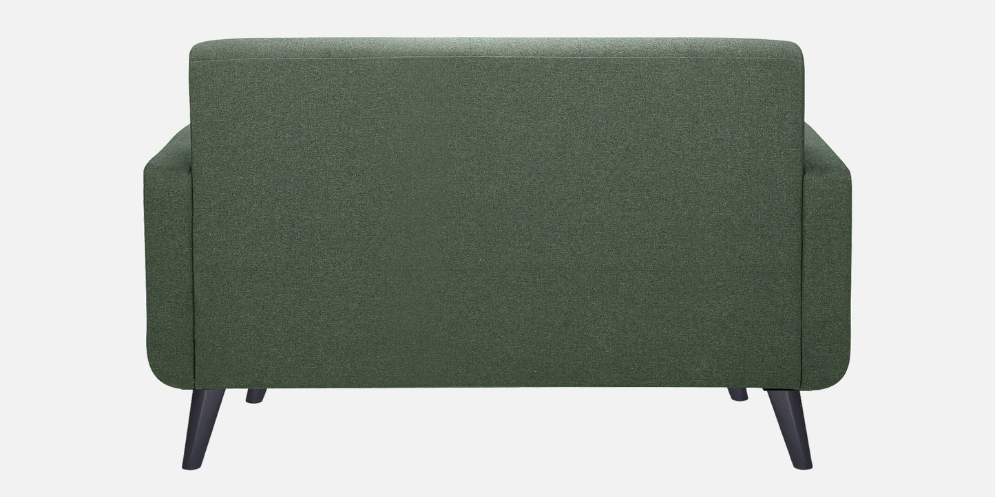 Xena Tufted Back Fabric Sofa- Green