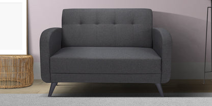 Xena Tufted Back Fabric Sofa- Grey