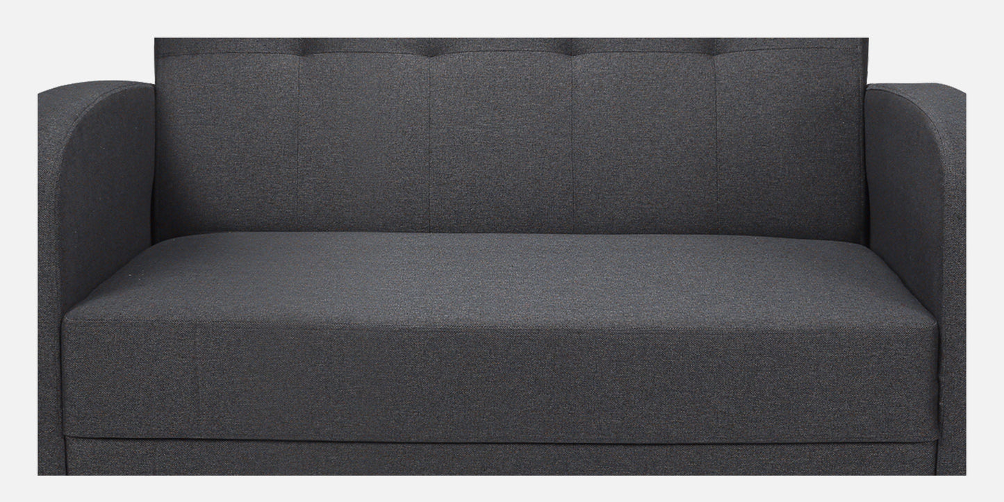 Xena Tufted Back Fabric Sofa- Grey